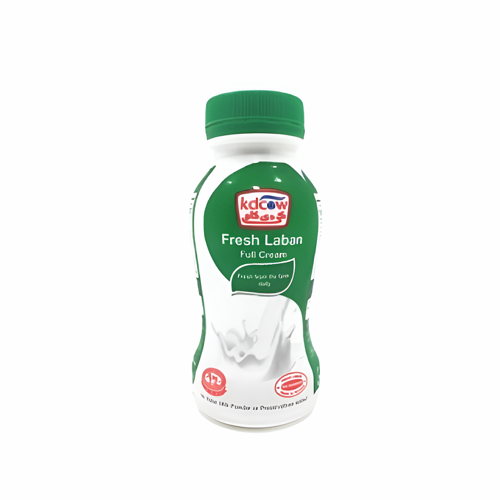 Kuwaiti plastic milk, low-fat, KDCOW, 200 ml