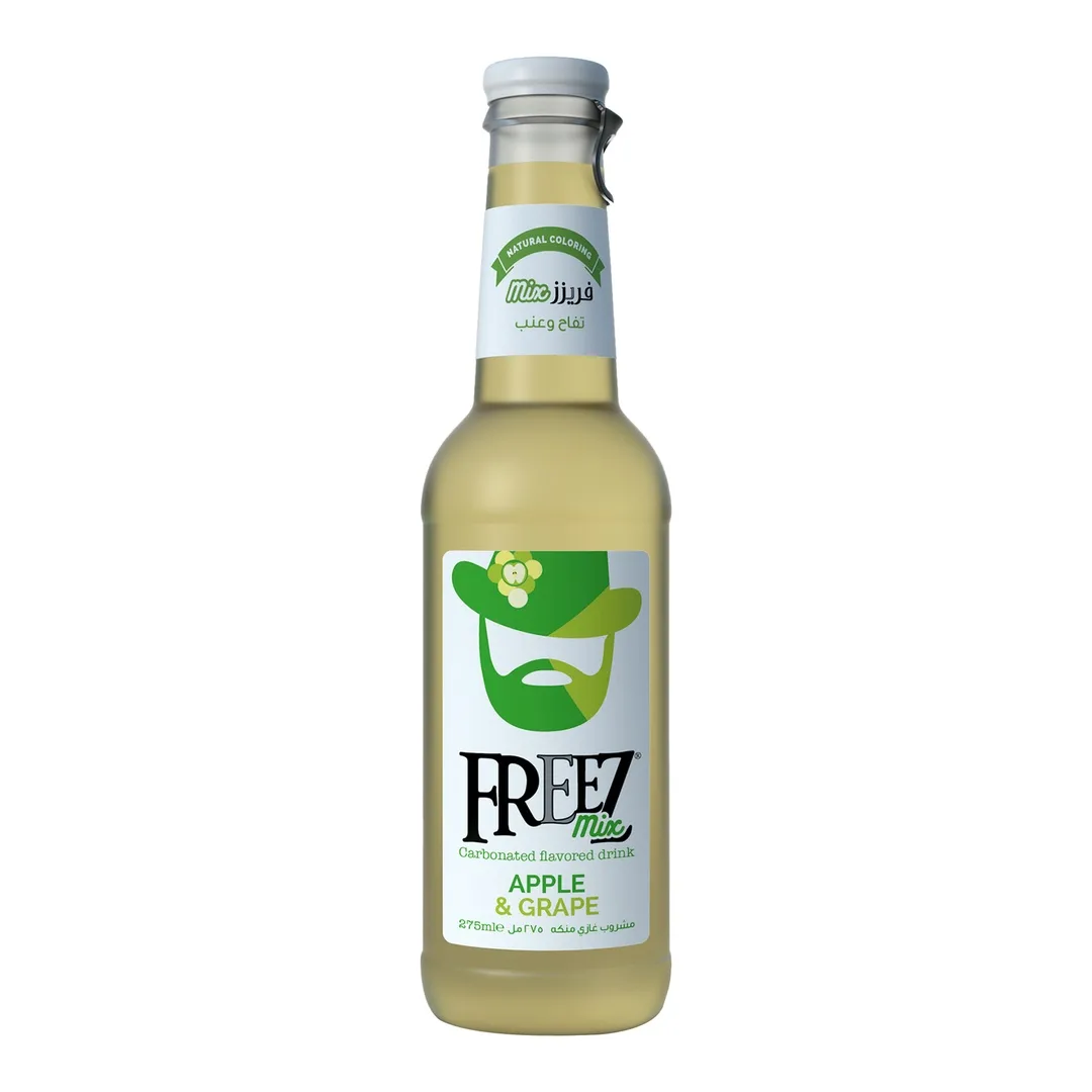 Freez Mix Apple and Grape Carbonated Flavored Drink 275ml bottle