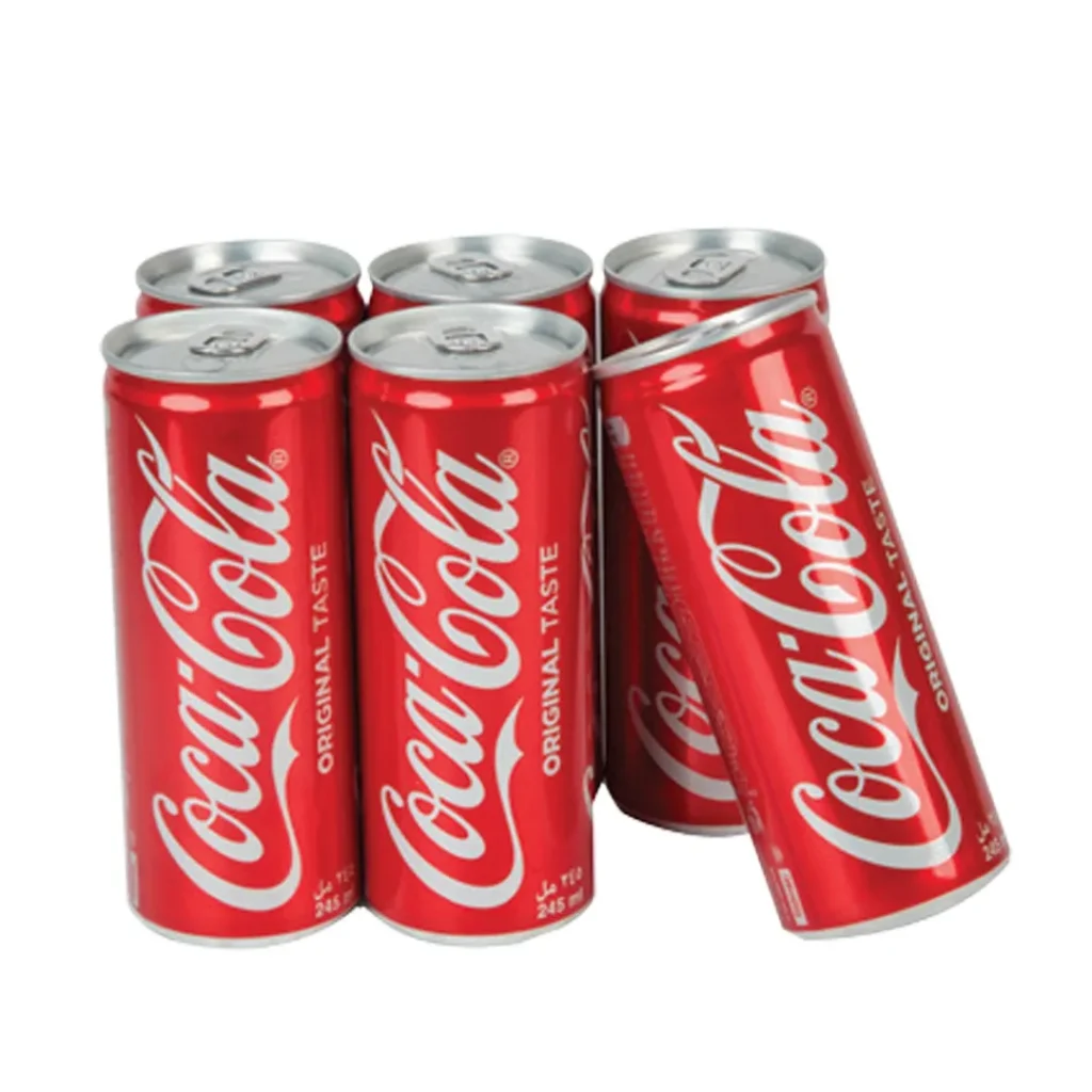 Coca-Cola Regular 245ml 6 pack original cola cans