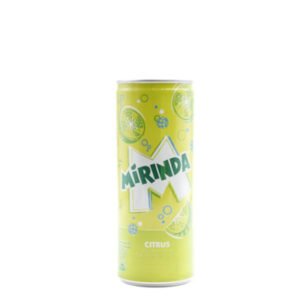 Mirinda Citrus Soft Drink 250ml refreshing fizzy beverage can