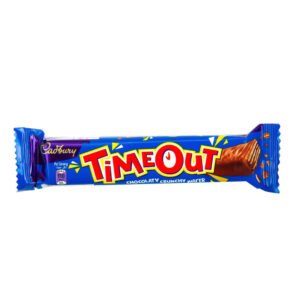 Cadbury Timeout Chocolate Wafer 20.8g crispy wafer coated with milk chocolate