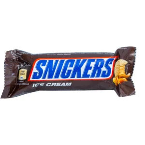 Snickers Ice Cream Bar 48g with chocolate coating caramel and peanuts