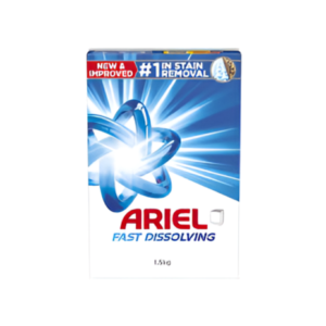 Ariel Fast Dissolving Washing Powder – 1.5kg