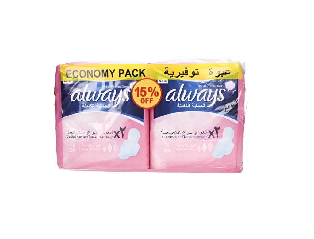 Always Complete Protection Sanitary Pads 4 x 48 Pads